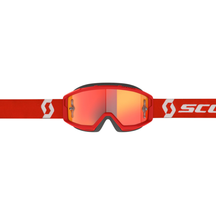 Maschera Scott primal red/white orange chrome - immagine 2