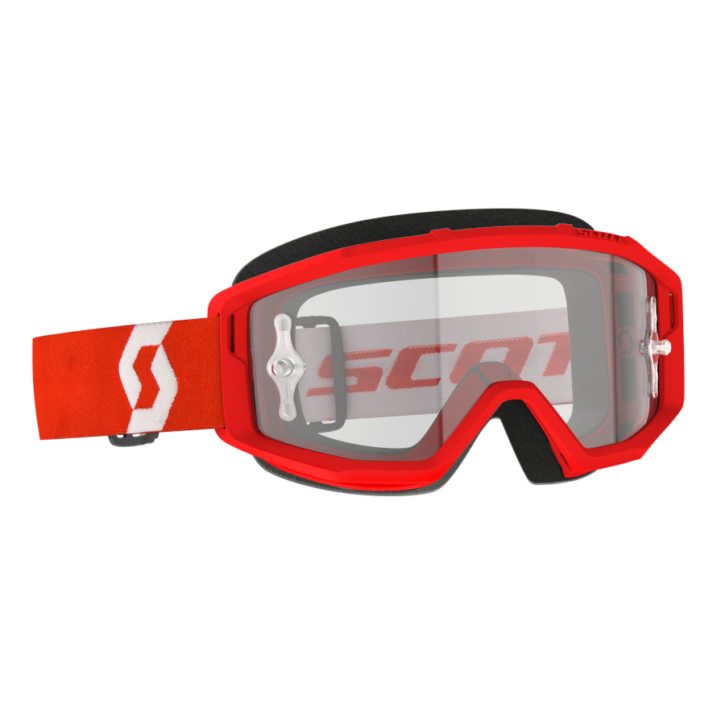 Maschera Scott primal red/white clear