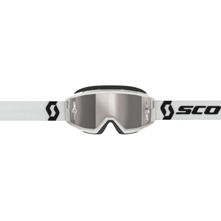 Maschera Scott primal white silver chrome - immagine 2