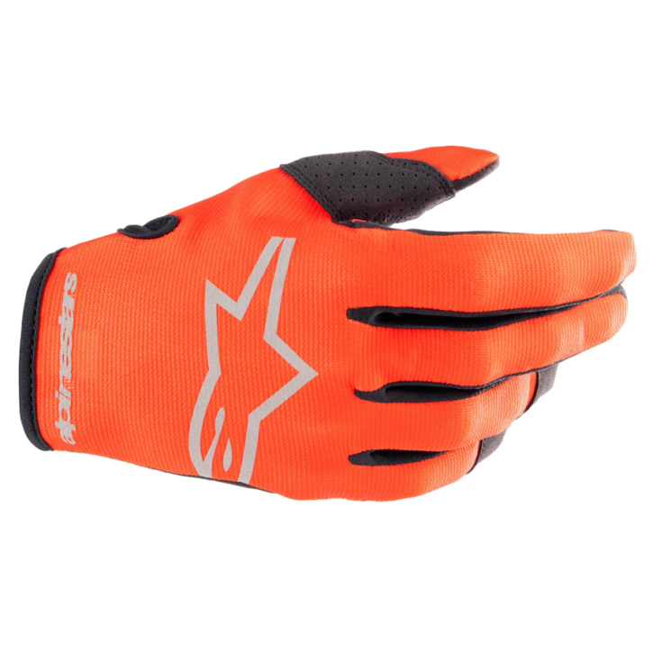 Alpinestars radar gloves youth &kids hot orange black