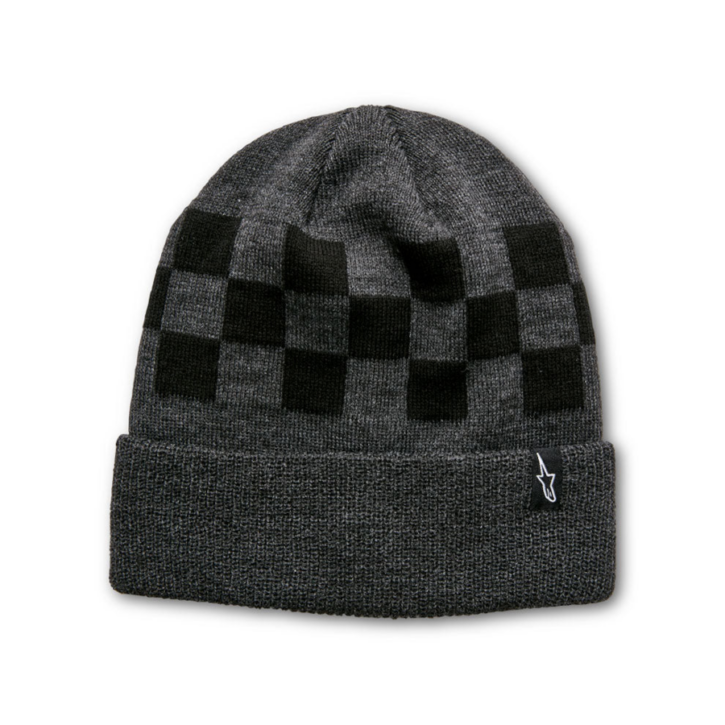 Alpinestars checked beanie charcoal