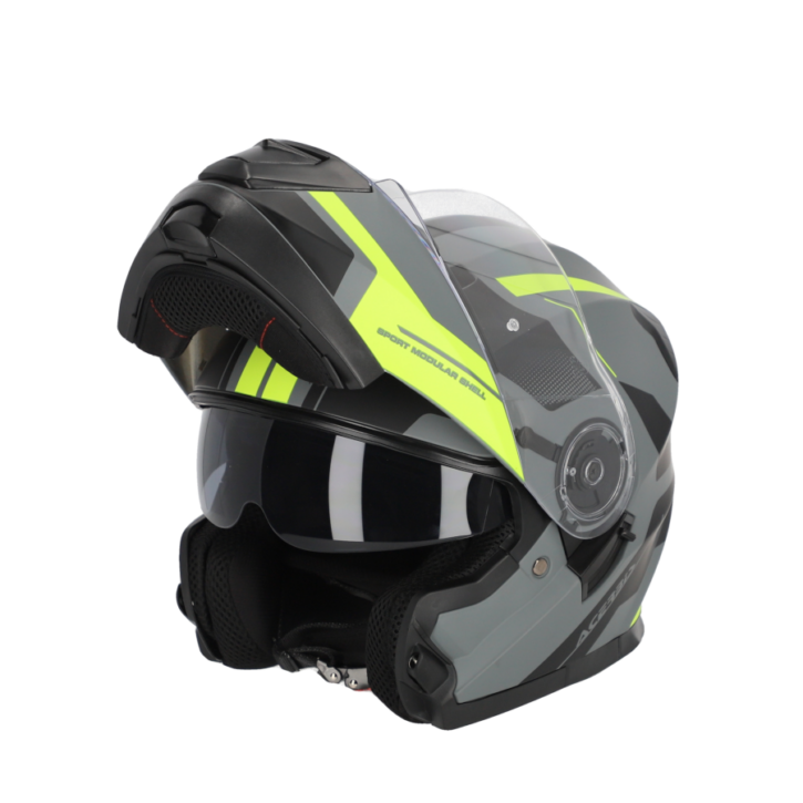 Casco modulare Acerbis serel 22/06 black/yellow fluo