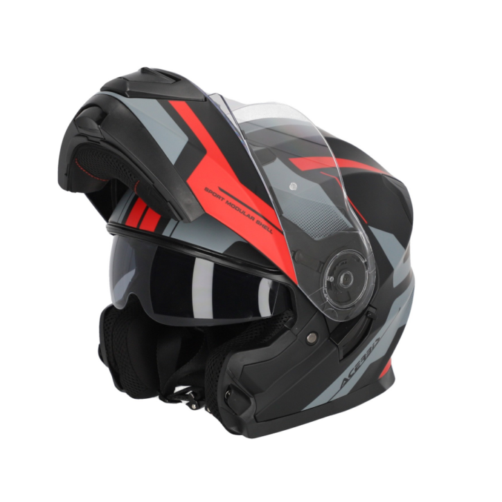 Casco modulare Acerbis serel 22/06 black/red/mat