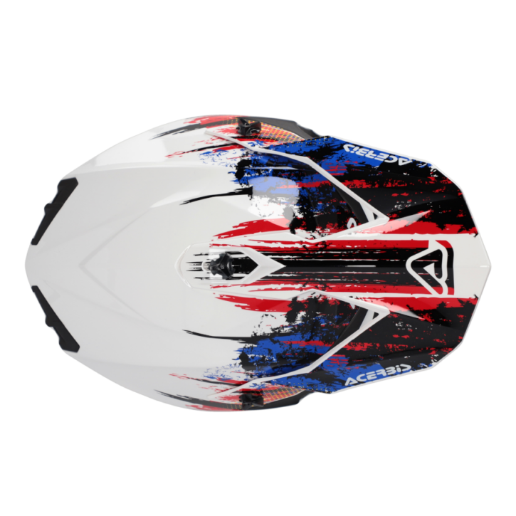 Casco Acerbis linear white/blu/red - immagine 2