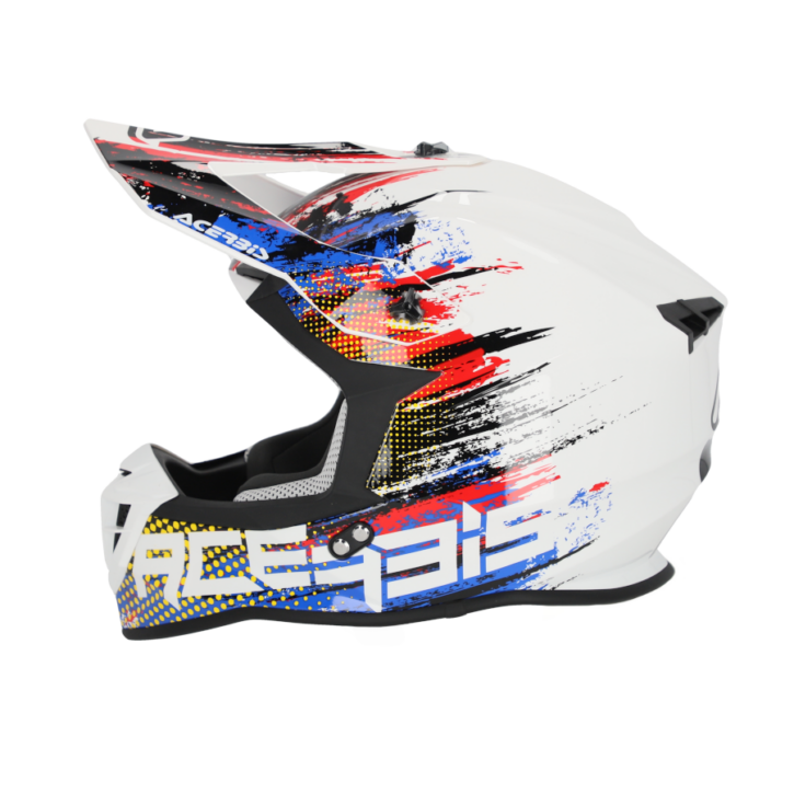 Casco Acerbis linear white/blu/red - immagine 5