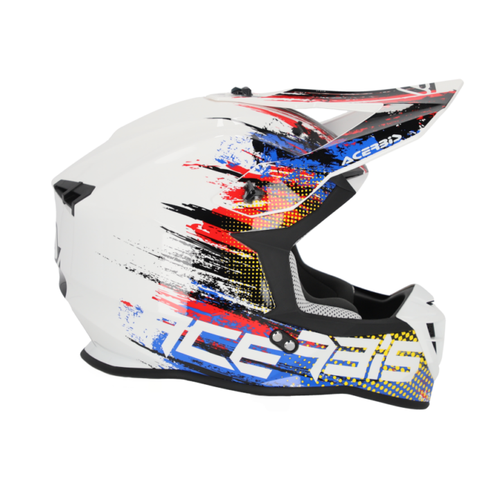 Casco Acerbis linear white/blu/red - immagine 3