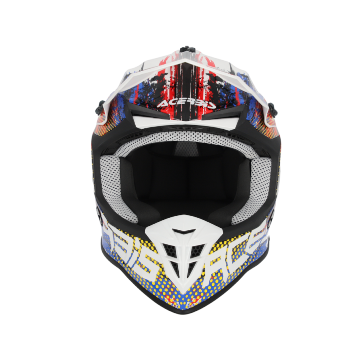 Casco Acerbis linear white/blu/red - immagine 6