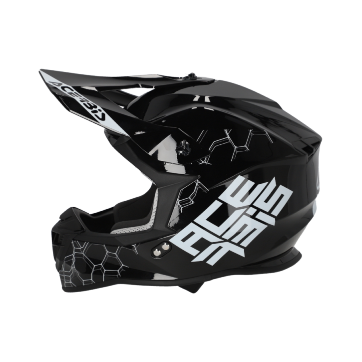 Casco Acerbis linear black glossy - immagine 3