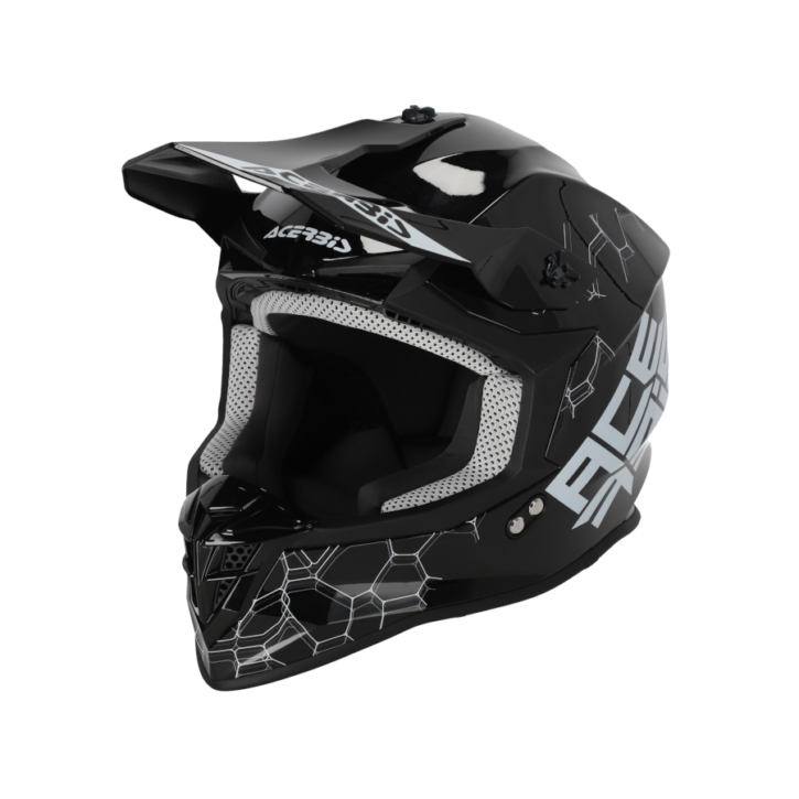 Casco Acerbis linear black glossy