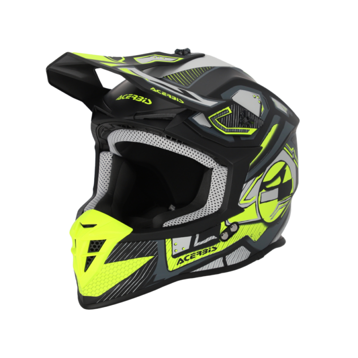 Casco Acerbis linear black/fluo yellow mat