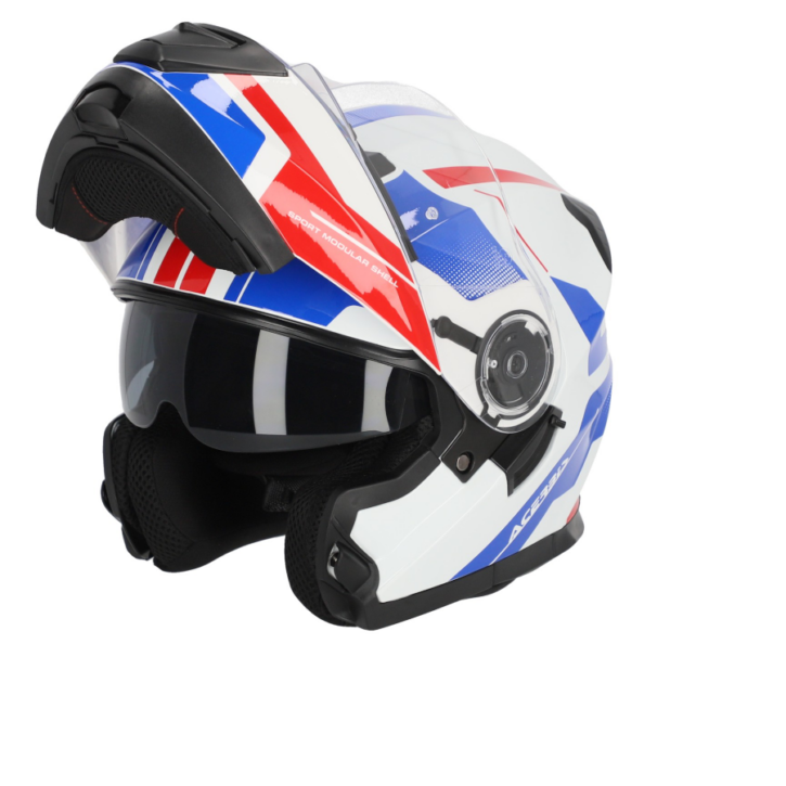 Casco modulare Acerbis serel 22/06 white/red/blue/glossy