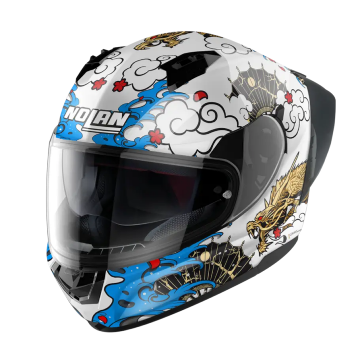 casco Nolan N60.6 sport Wyvern metal white 25