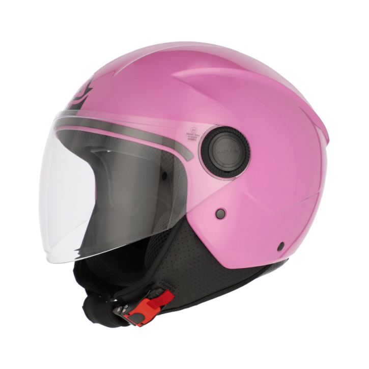 Casco jet Acerbis brezza pink